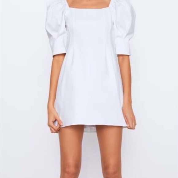 Zara Dresses & Skirts - ZARA puff sleeve white dress